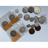 South Africa coins mainly silver including KRUGER 1895 & 1896 2/6d (NEF),