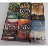 DONNA LEON. A collection of 22 signed 1st editions, all unclipped dj & in mint condition 1998-2016.