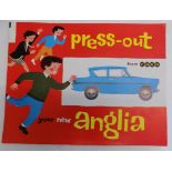 Ford Anglia 100E :- A card press out toy, this being a Give-A-Way at the time from Ford,