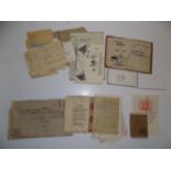 Two lots of WWII paperwork including service and paybooks.