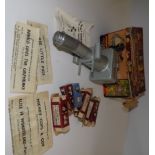 Walt Disney :- A Johnson - Disney tin plate film strip projector,