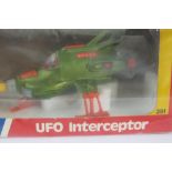 Dinky 351 U.F.O. Interceptor, boxed, perspex damaged.