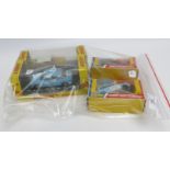 Dinky boxed: no 133 Ford Cortina (box damaged) no 171 Austin 180, no 178 mini Clubman,