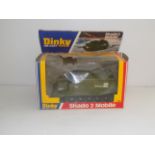 Dinky :- 353 Shado 2 Mobile, green body, white interior, black tracks, box window is split.