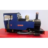 Accucraft UK Ltd :- 519-11 Ragleth-Blue 0-4-0-T Live Steam 1:19 scale locomotive, original box.