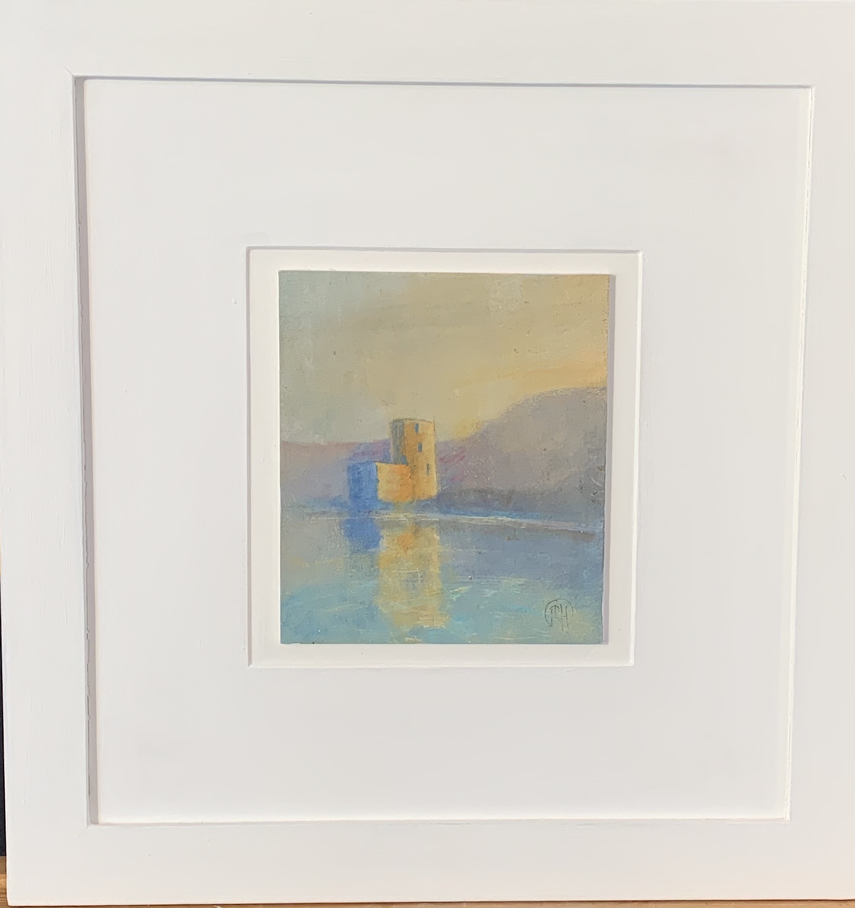 Richard LANNOWE HALL (1951) Cromwell's Castle, Tresco Mixed Media Monogrammed, - Image 3 of 4