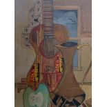 Colin Trevor JOHNSON (b.1942) Still Life with Guitar