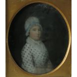 English School, 18th Century A Pair of Pastel Portraits of a Lady and Gentleman, standing
