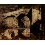 Sir Frank BRANGWYN (1867-1956) The Bridge, Barnard Castle, 1907 (Gaunt 102)