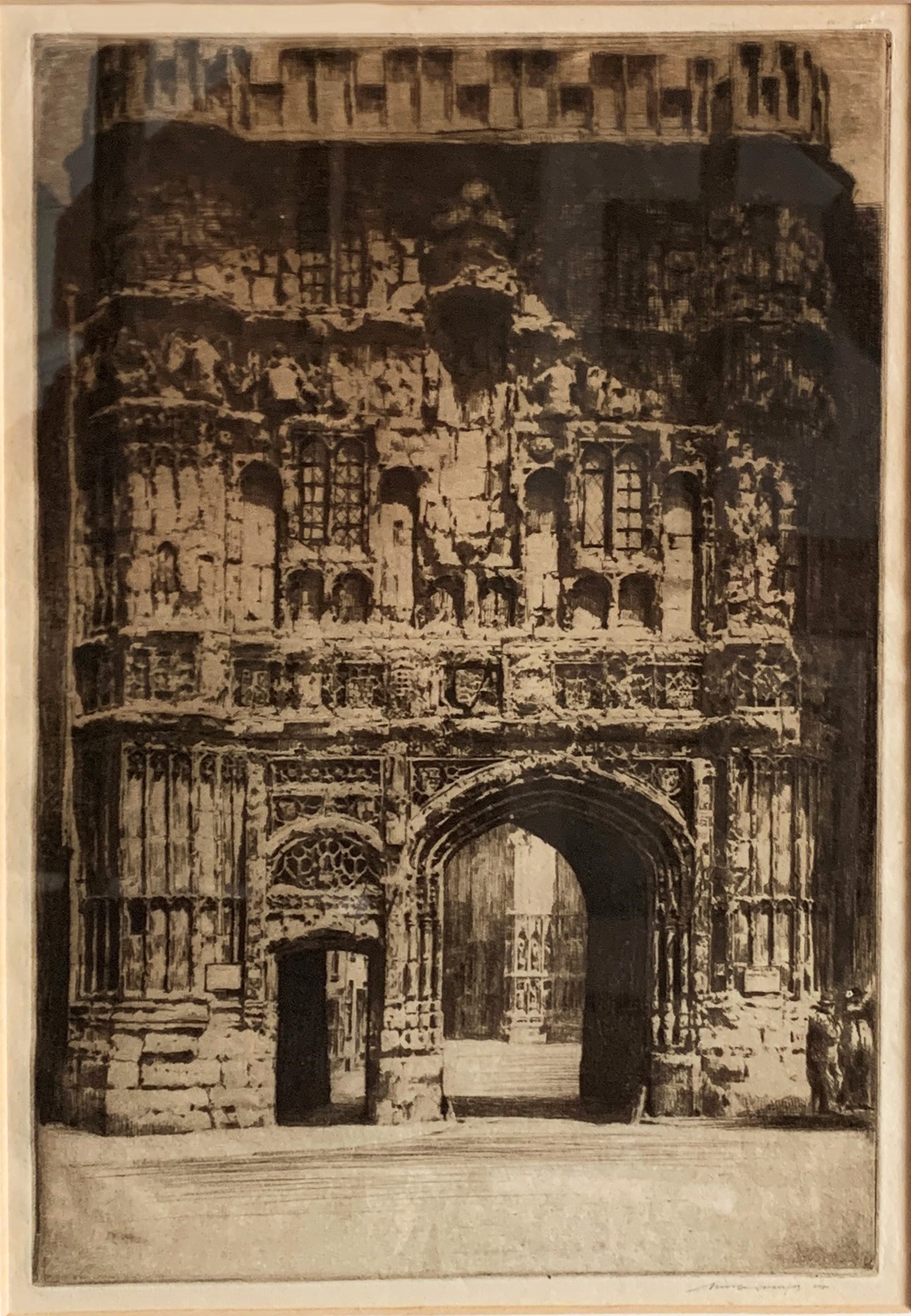 Mortimer Luddington MENPES (1855-1938) Christchurch Gate, Canterbury - Image 2 of 8