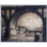 Sir Frank BRANGWYN (1867-1956) The Old Bridge, Albi, 1916 (Gaunt 235)