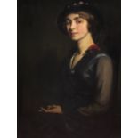 Thomas Edwin MOSTYN (1864-1930) Portrait of Marjorie Mostyn, Aged 21