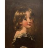 William ETTY (1787-1849) Portrait of Miss Mathilda Bicknell, as a Girl