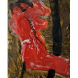 John EMANUEL (b.1930) Figure Study in Red