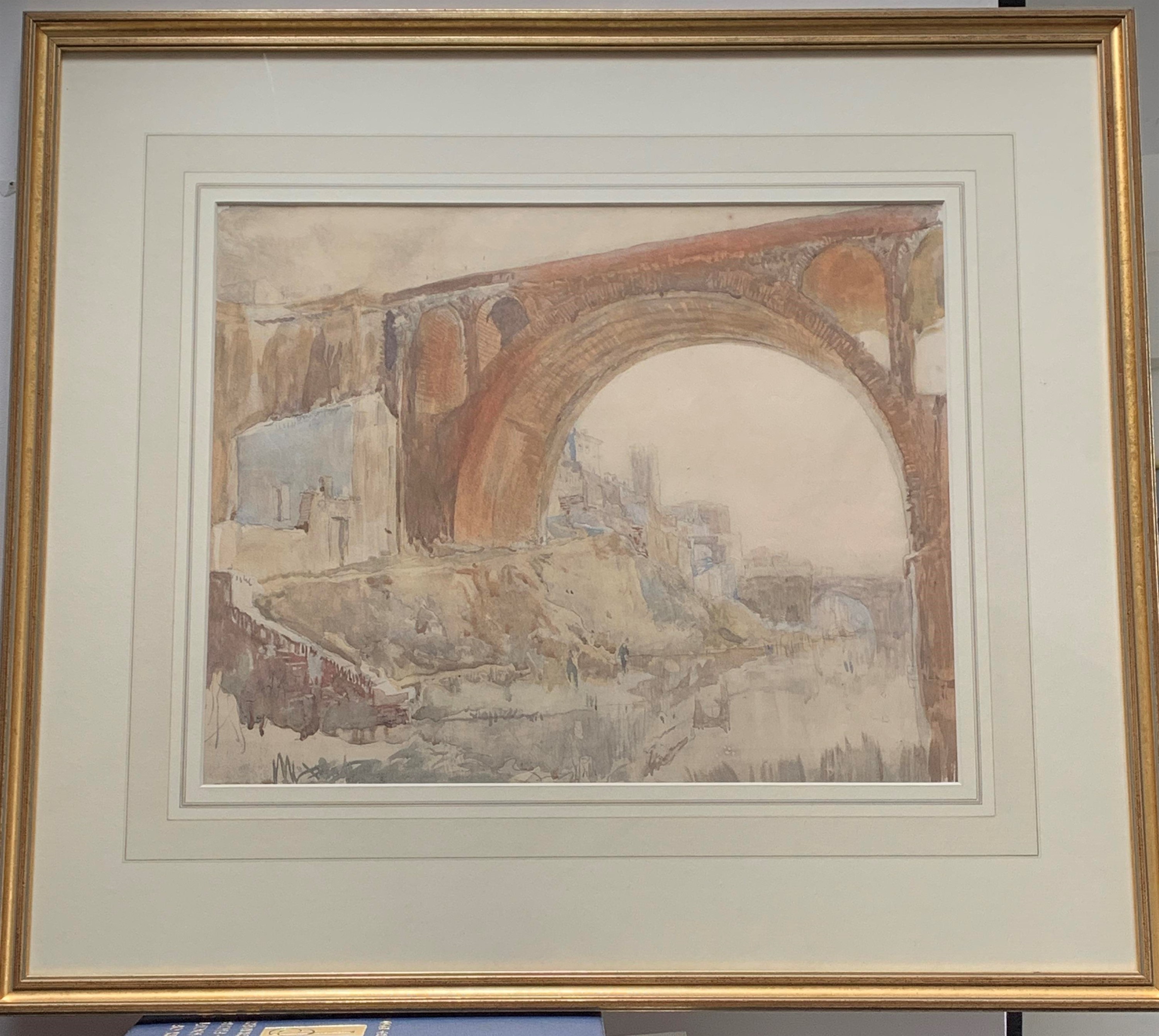 Sir Frank BRANGWYN (1867-1956) The Bridge at Albi - Image 4 of 4