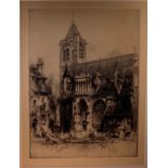 E. Hedley FITTON (1859-1929) Notre Dame, Bourge, 1924