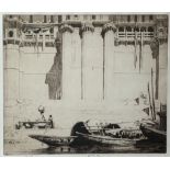 Ernest Stephen LUMSDEN (1883-1945) Paris in Construction, No 5, 1907 and Boats and Palace