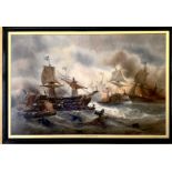 François Etienne MUSIN (1820-1888) Naval Battle