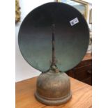 A brass Tilley lamp, with plaque inscribed 'Tilley Radiator', a Victorian brass chestnut roaster and