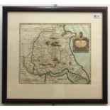 A Robert Morden map 'The East Riding of Yorkshire' .