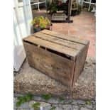 A quantity of "Cornish New Potatoes" folding wood crates made by "The Box Factory Jennings Street