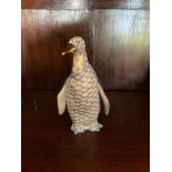 A Herend porcelain penguin. (Dimensions: Height 13cm.)(Height 13cm.)