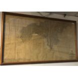 A St.Ives to Dodman Point sea chart, from Admirality Surveys to 1966 with additions and