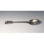 A plain fiddle pattern silver basting spoon