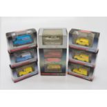 Die cast 00 Guage vehicles (17): Corgi trackside cars and vans (11) plus Atlas Edition of Dinky Toys