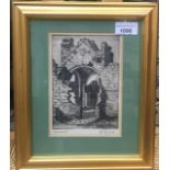 F. GOULD Buildwas Etching Signed in pencil and inscribed as titled (Dimensions: 18.5 x 13cm.)(18.5 x