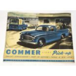 Motoring Interest - A 'Commer Light Pick-Up' advertising poster. (Dimensions: 77cm x 101cm.)(77cm