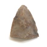 Neolithic arrow head (triangular) chert, ex Dr M.G. Weller collection, Henry Dewey, Fenton,