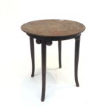 A Secessionist bentwood occasional table, circa 1910, In the manner of Josef Hoffmann, possibly by