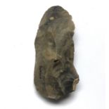 Mesolithic Uni-facial blade tool, flint. Henry Dewey, River Thames, Erith, Kent (1920), 89.2g,