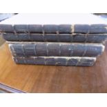 JOHN LOCKE "The Works." 3 Vols, 4th edn, calf, lacking one top covers, folio 1740.