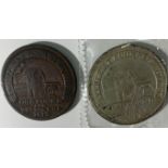 Cornish 19th Century Penny Tokens (2):