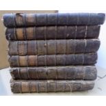 SAURIN (M) " Discours Historiques ..." 6 vols, engr, plts, calf, loose & worn, folio, 1720-1739