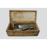 A Walker's Exelsior III patent ship's log, contained within original pine case. (Dimensions: