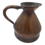 A late 19th/early 20th century copper two gallon measuring jug. (Dimensions: Height 34cm. )(Height