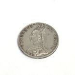 Half crown. Victorian 1887 Jubilee Head. EF+.