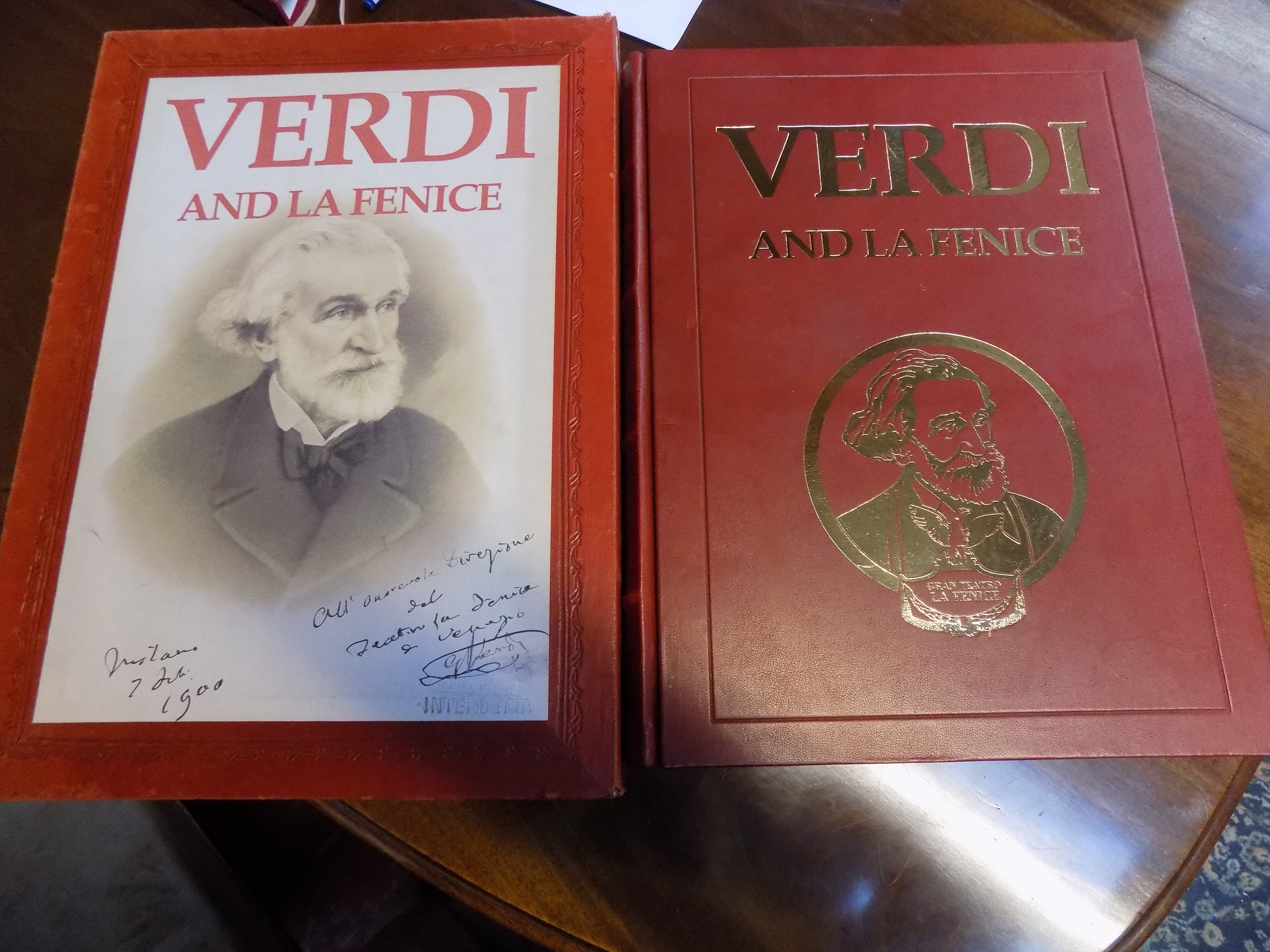 MESSINIS (MARIO) "Verdi and la Fenice." Ltd edn of 2000, orig slip-case,folio, 2000 vg.