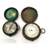 A nickel cased compass