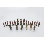 Lead - quantity of lead figures by Britains and others - majority are guardmen including some
