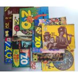 Oz magazine, 17 assorted copies, late 1960s and later.Condition report: There is no sign of anything