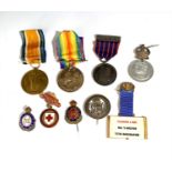 A pair of First World War Medals. To 36362 Pte. JS Selway 20-HRS. Together with other medals and