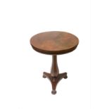 A Victorian mahogany occasional table. (Dimensions: Height 70cm, diameter of top 52.5cm.)(Height