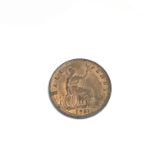 Half penny Victoria young head 1881 near unc. Mint lustre.