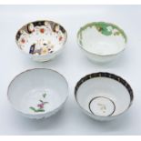 Miscellaneous china to include a Worcester bowl, other 18th/19th century porcelain and a studio