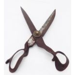 A pair of tailor's shears, the pivot point screw stamped 'R Heinish Inventor Newark N.J.USA'. (