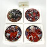 A collection of twenty two Danbury Mint Manchester United Collector's plates, with certificates.